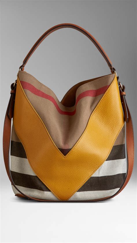 burberry hobo bag canvas